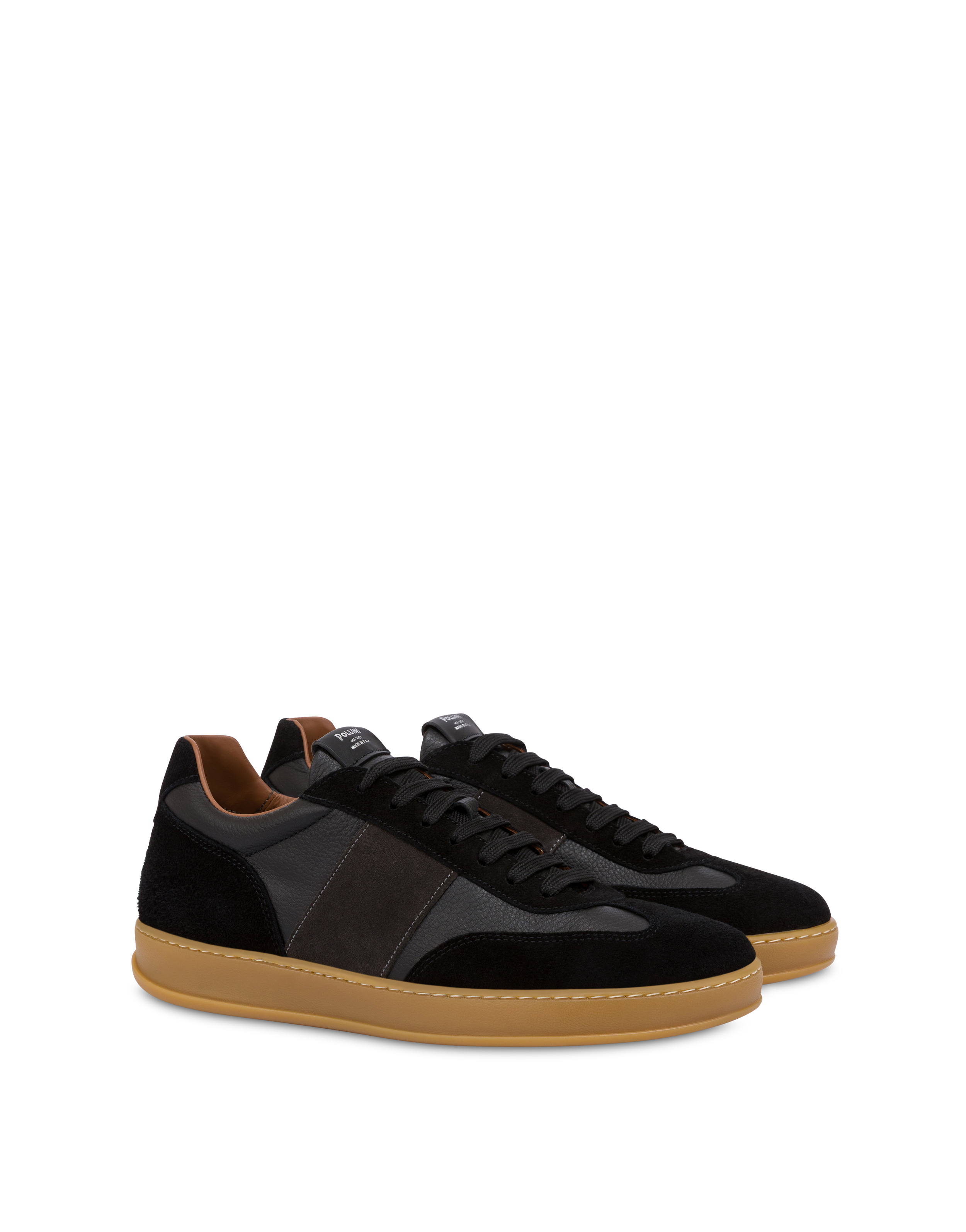Sneakers Tennis Club In Crosta Nero/nero/grigio