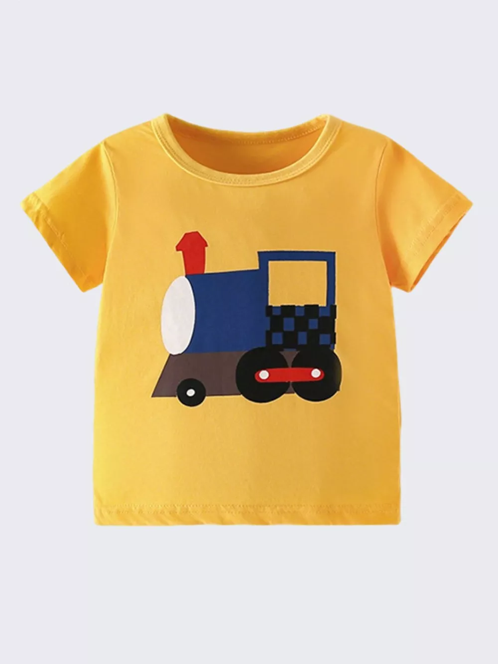 Children's Train Graphic Short Sleeve T-Shirt