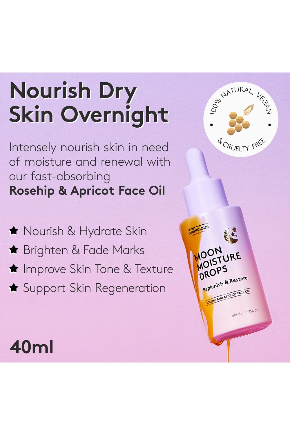Delhicious Moon Moisture Drops - Night Oil