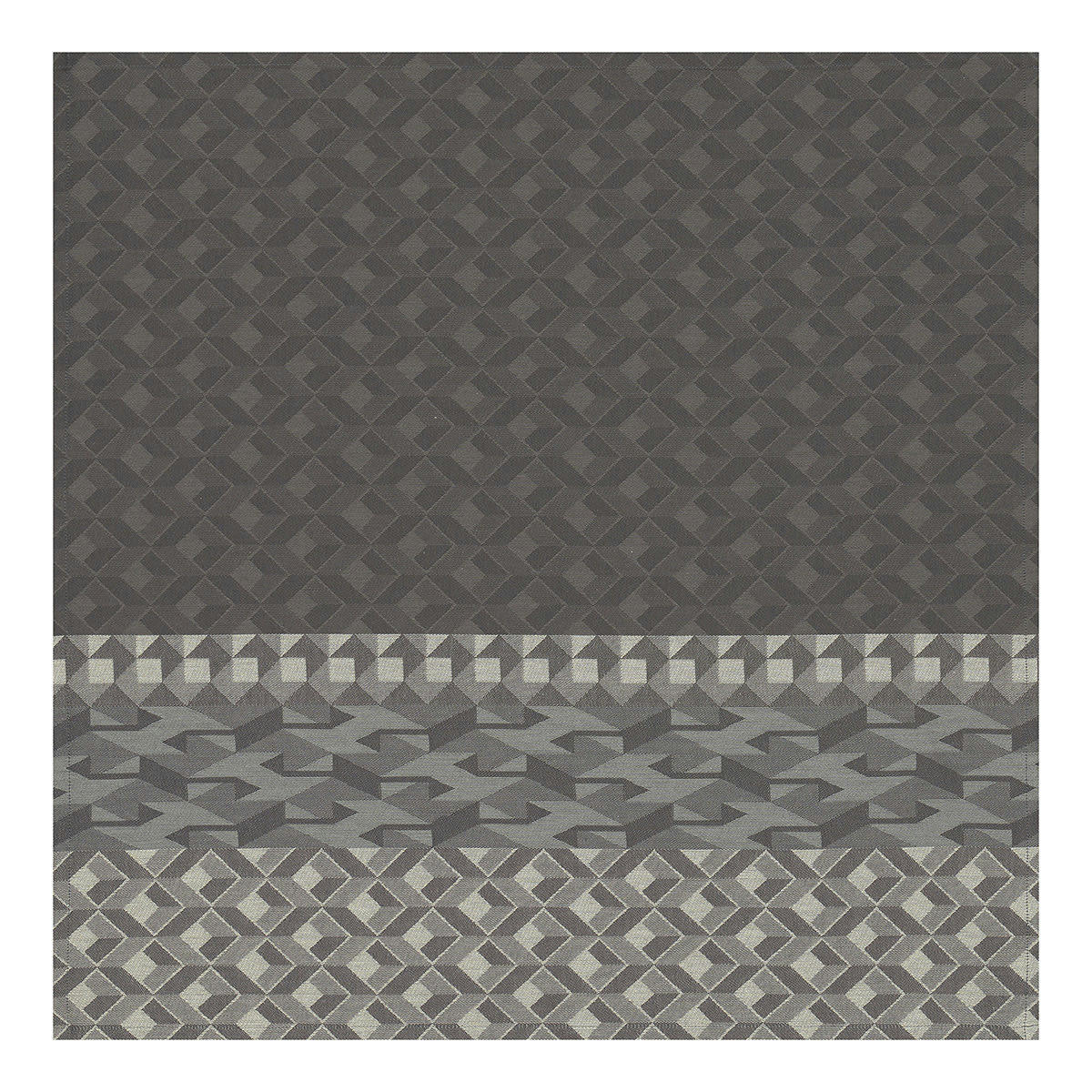 CARACTÈRE - Serviette en coton titane 58 x 58