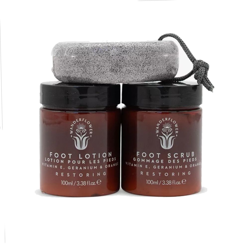 Wanderflower Foot Revival Gift Set Geranium & Orange