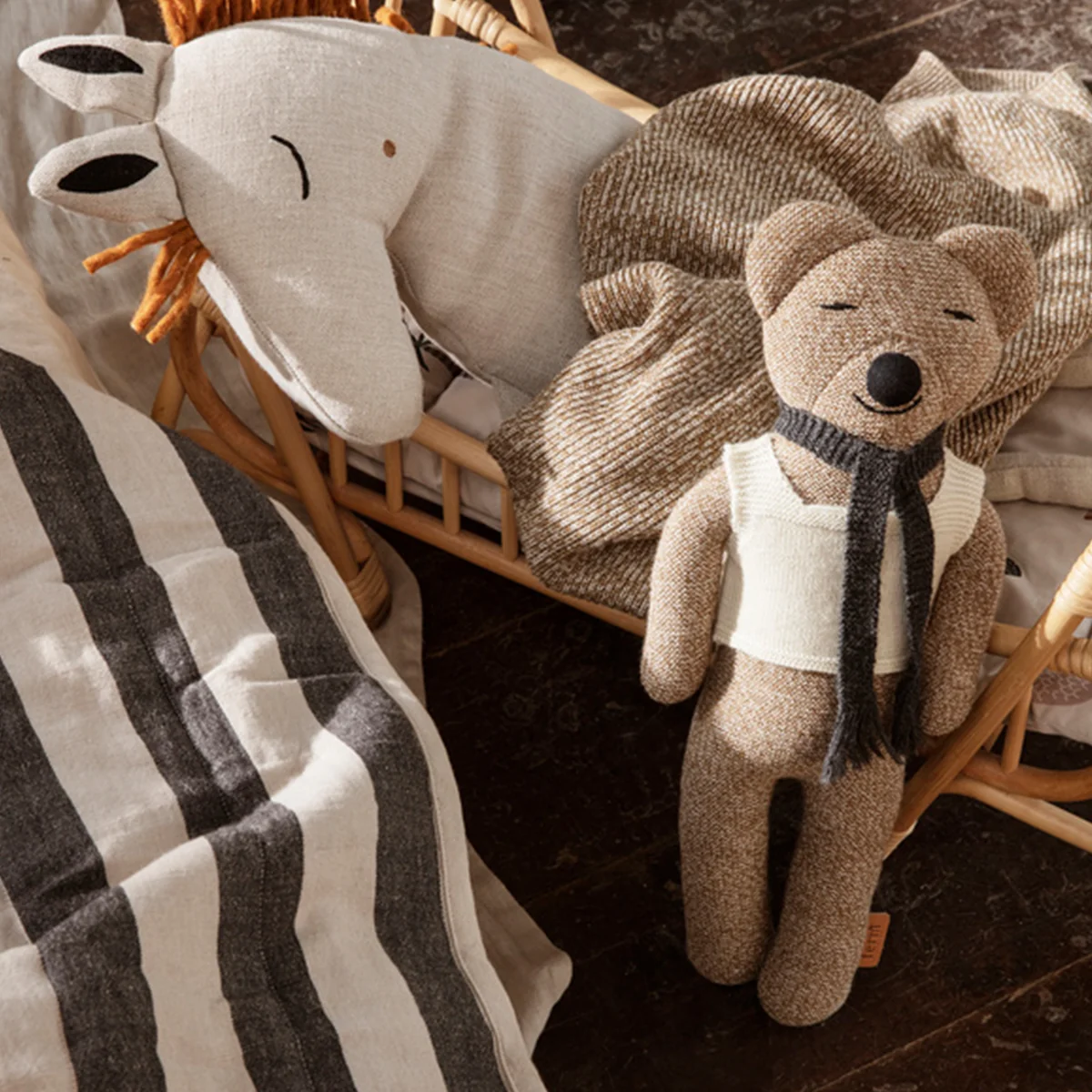 Ferm Living - Roy Teddybär, sugar kelp melange