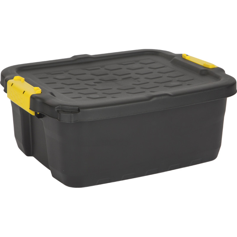 Box de rangement Heavy Duty noir 24 L PRACTO HOME