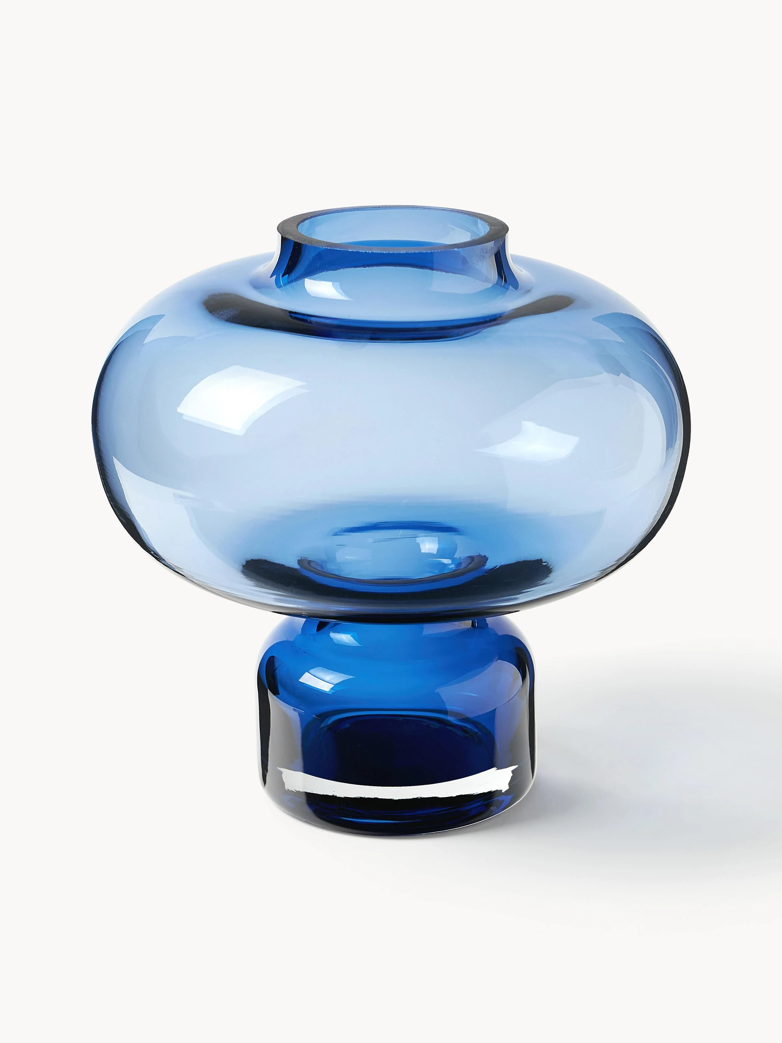 Mundgeblasene Glas-Vase Nicola, H 20 cm