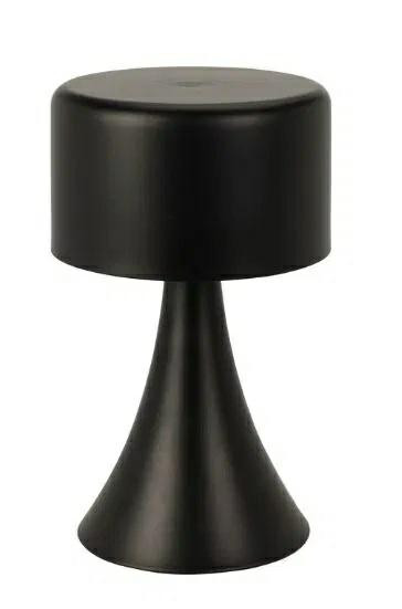 LAMPA STOŁOWA Tirset LED czarna metalowa NA BATERIE