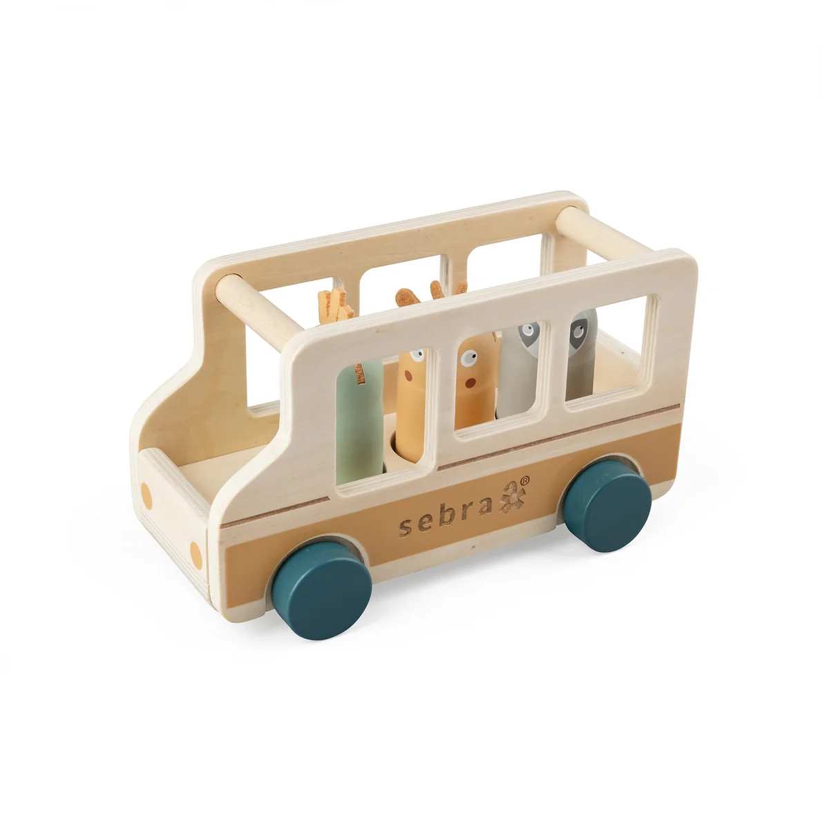 Sebra - Bus aus Holz, Wildlife (4 tlg.)