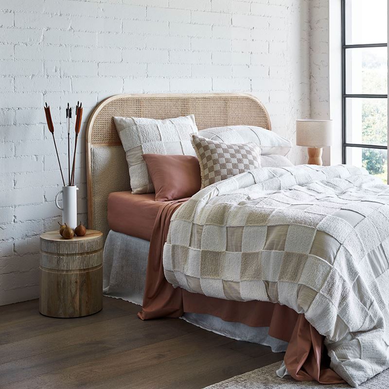 Inglewood Natural Check Cushion