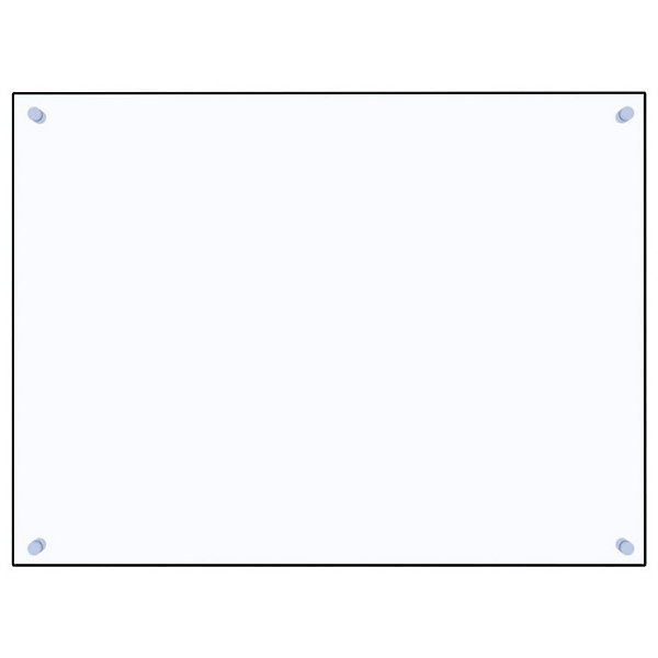 Dosseret de cuisine Transparent 80x60 cm Verre trempé