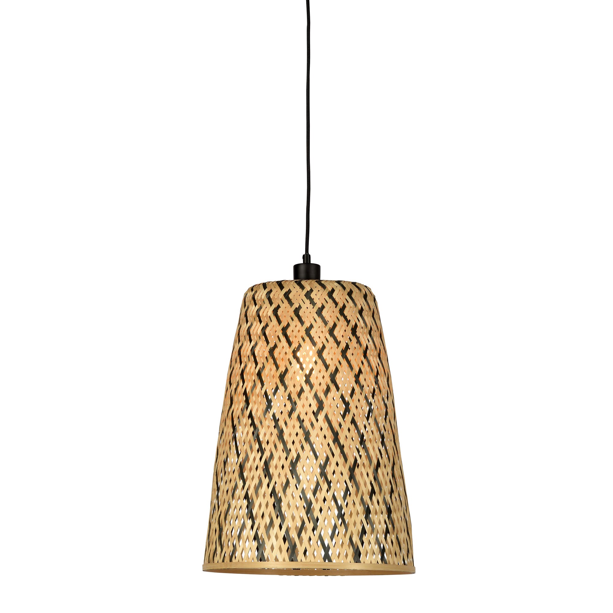 GOOD&MOJO hanglamp Kalimantan - bruin - Ø34cm