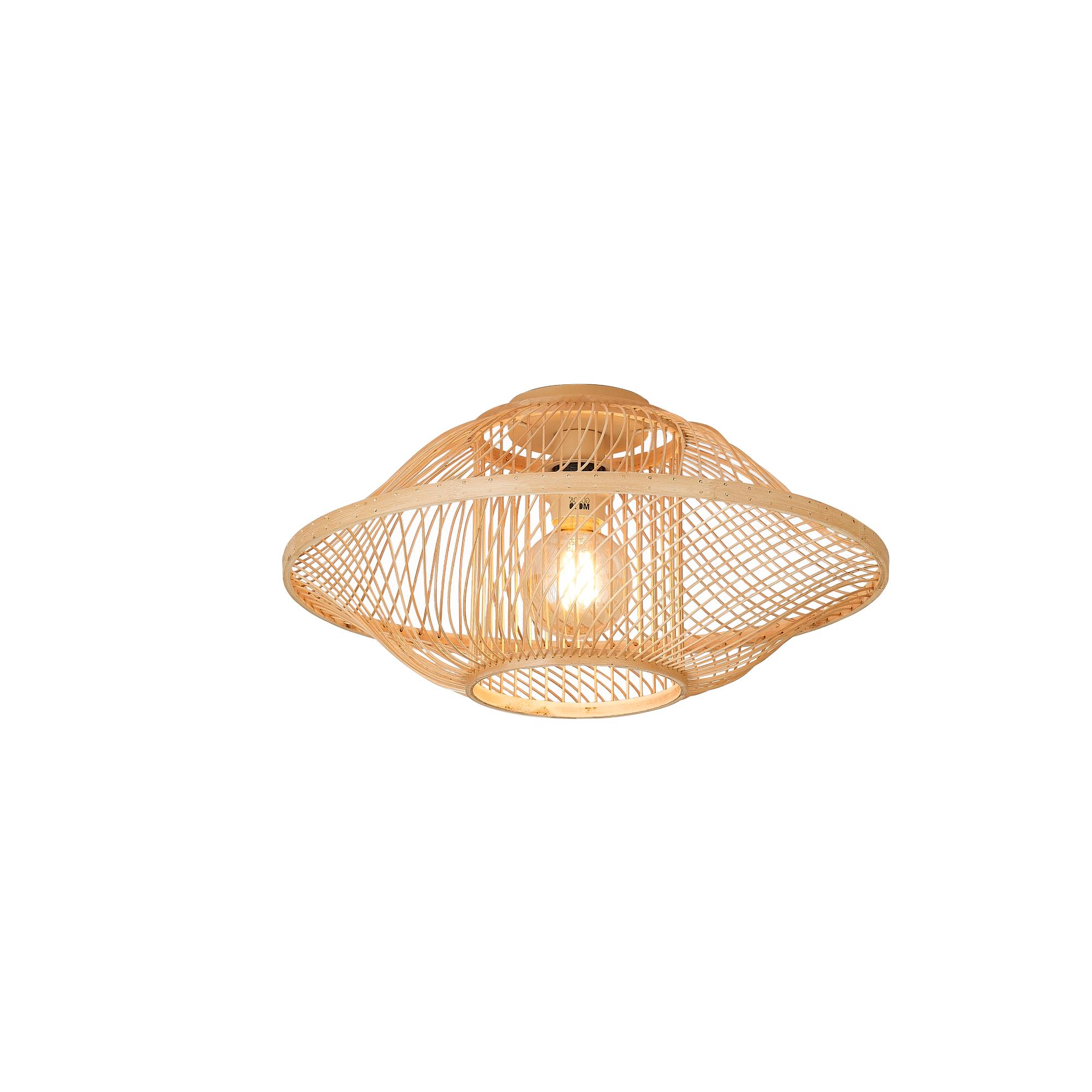 GOOD&MOJO plafonniere MAUI - bruin - Ø50cm