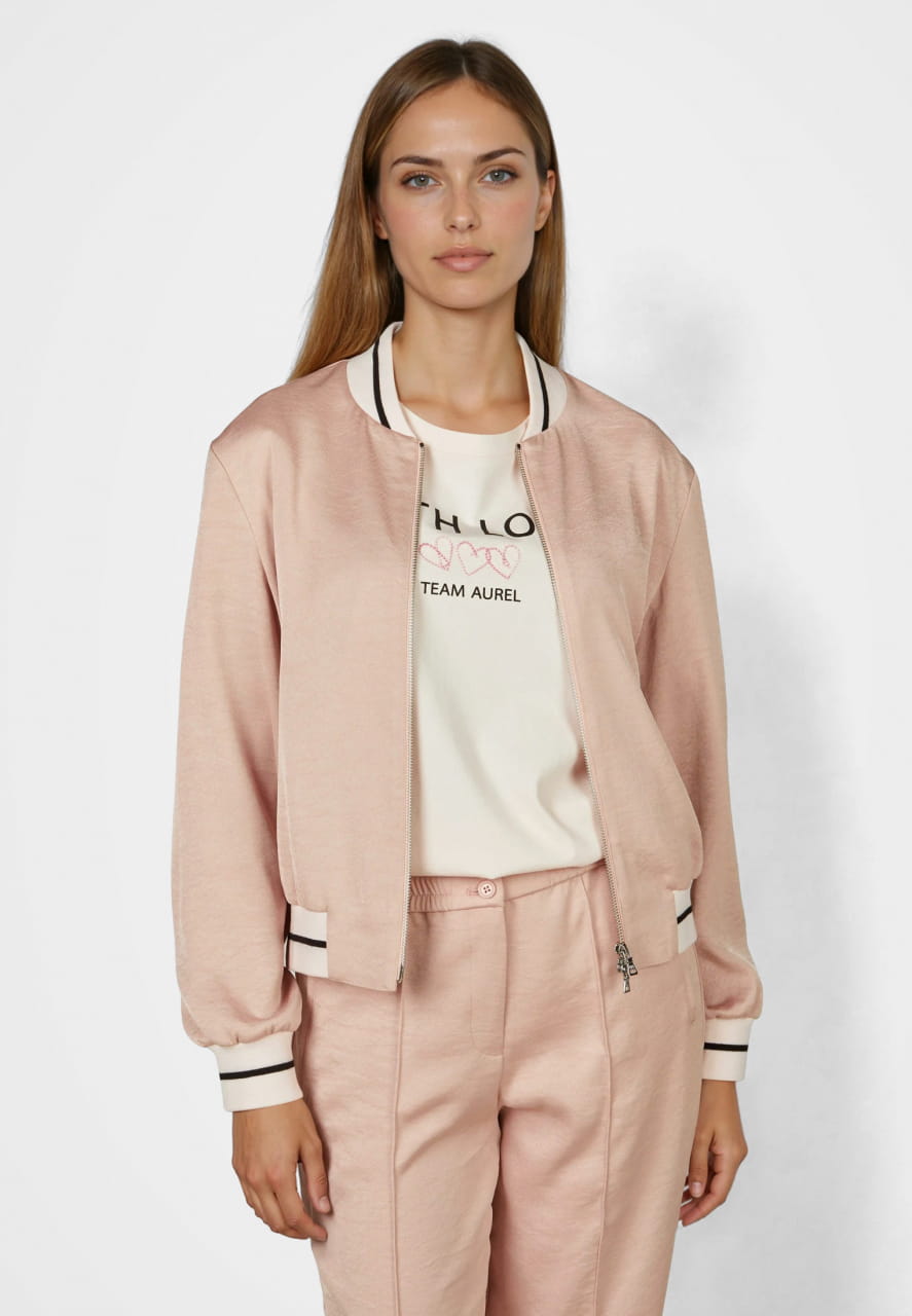 Blouson aus schimmerndem Twill