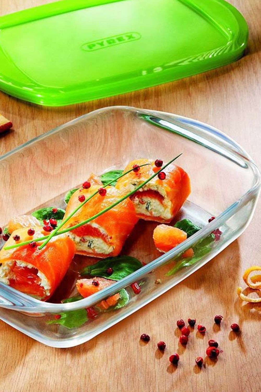 Pyrex Cook & Store Glass Rectangular Dish with Lid 17cm