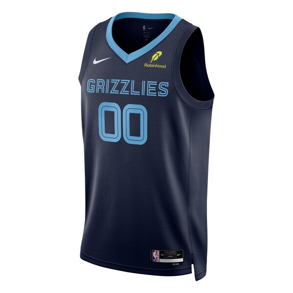 Memphis Grizzlies Nike Unisex Custom Swingman Badge Jersey - Icon Edition - Navy