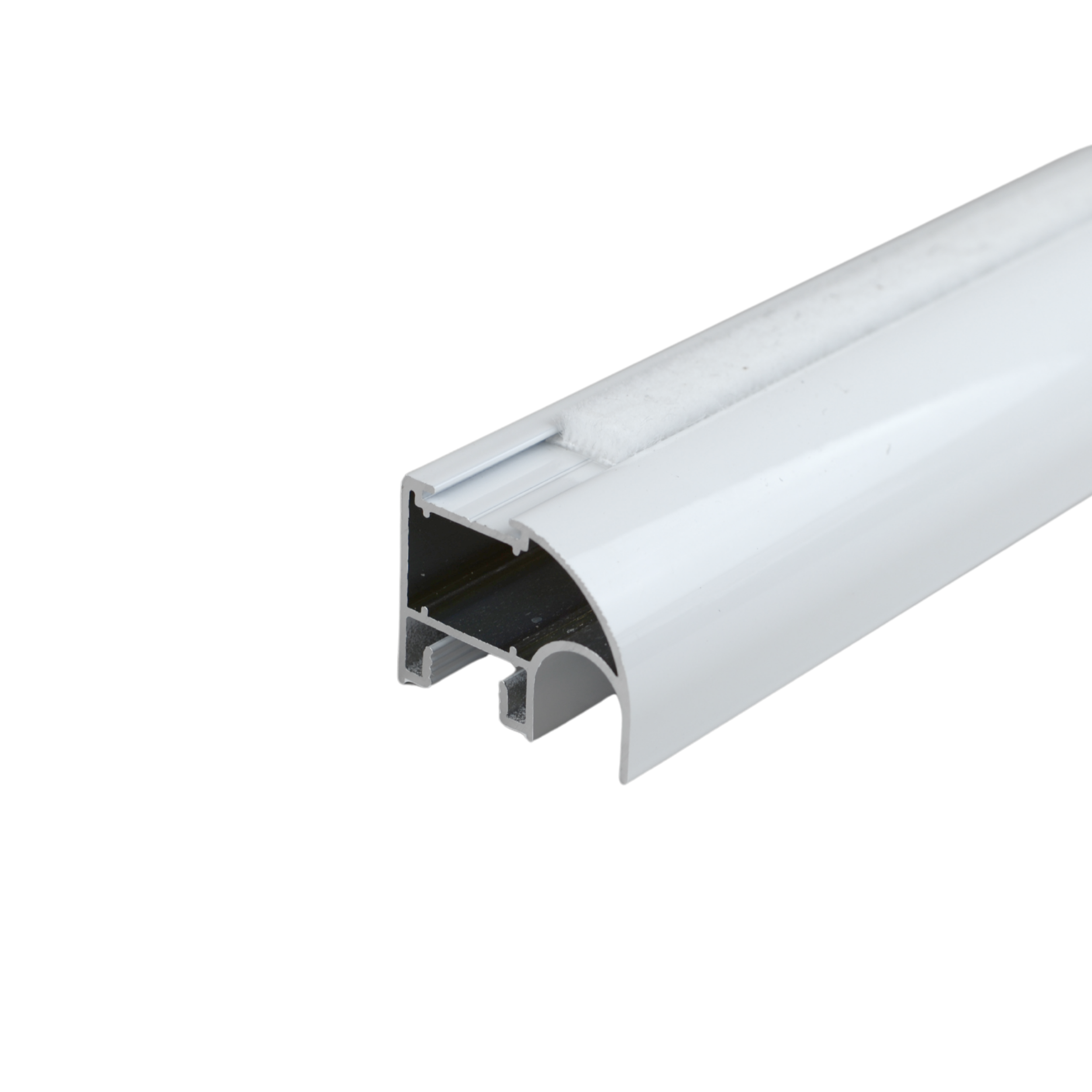 Szczotka odbojowa, wsuwana do drzwi przesuwnych 14x4 mm - Biała 6 metrów