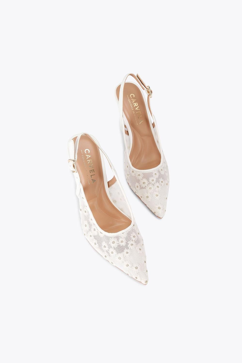 Carvela Positano Sling High' Fabric Heels