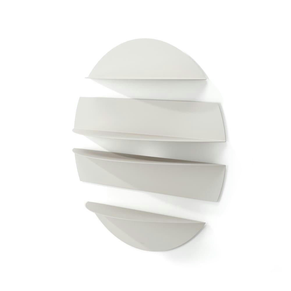 SOLIS - Etagère murale blanc diam 76cm