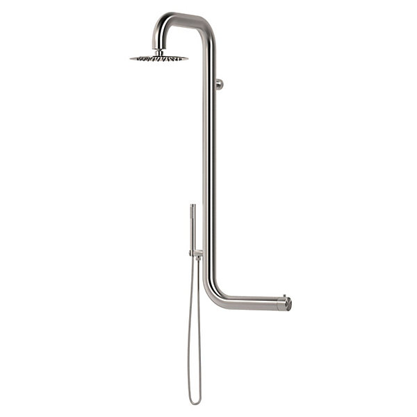 Douche Exterieure Chaude Et Froide Cabras Wall Inox