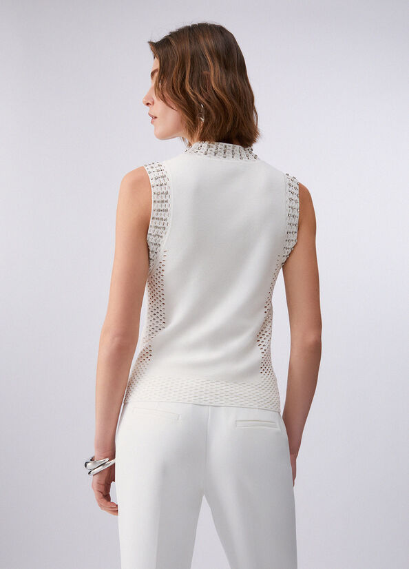 Gilet con ricami gioiello