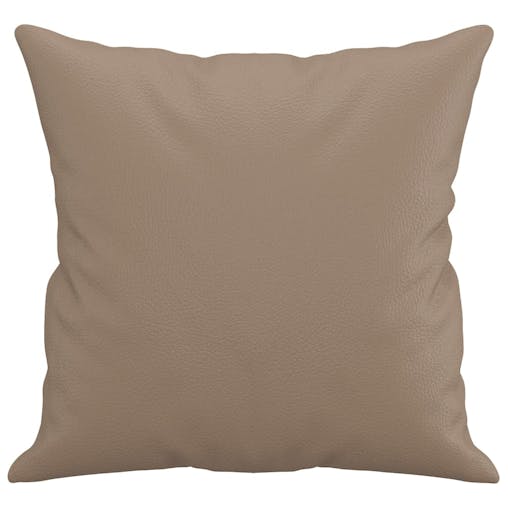 NNEVL Throw Pillows 2 pcs Cappuccino 40x40 cm Faux Leather