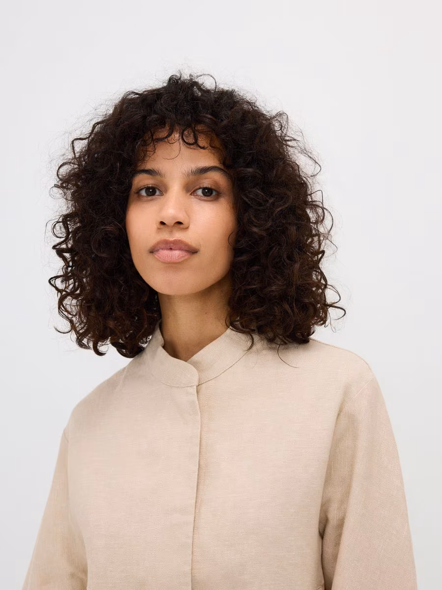 Linen Bomber Jacket