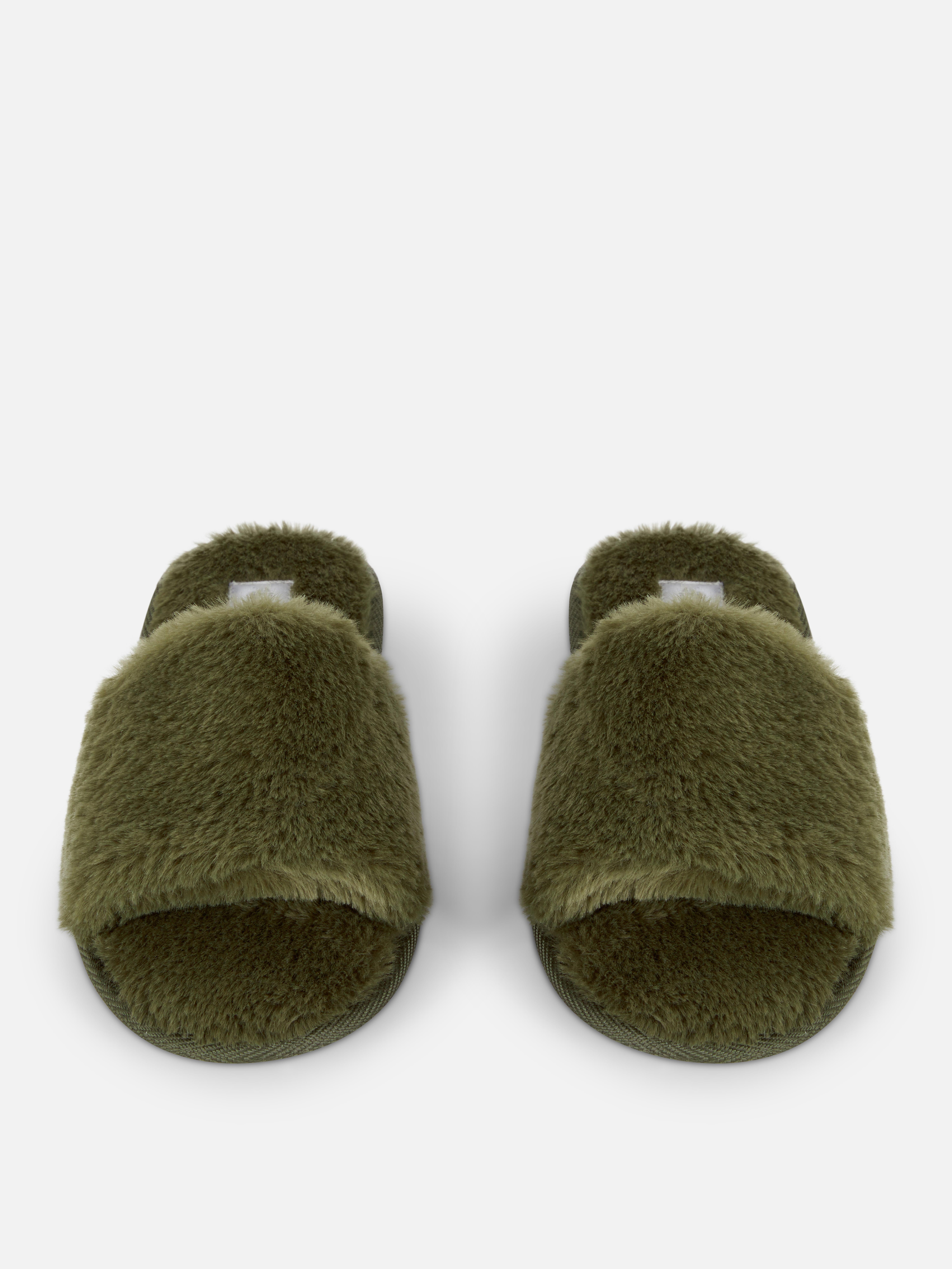 Fluffy Crossband Slippers