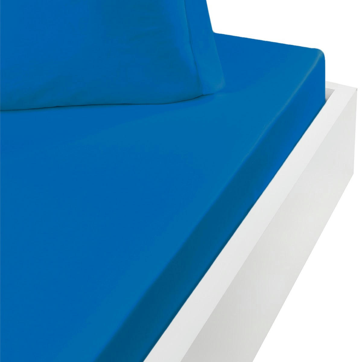 STUDIO - Drap housse en coton bonnet 30cm  océan 120x190 cm