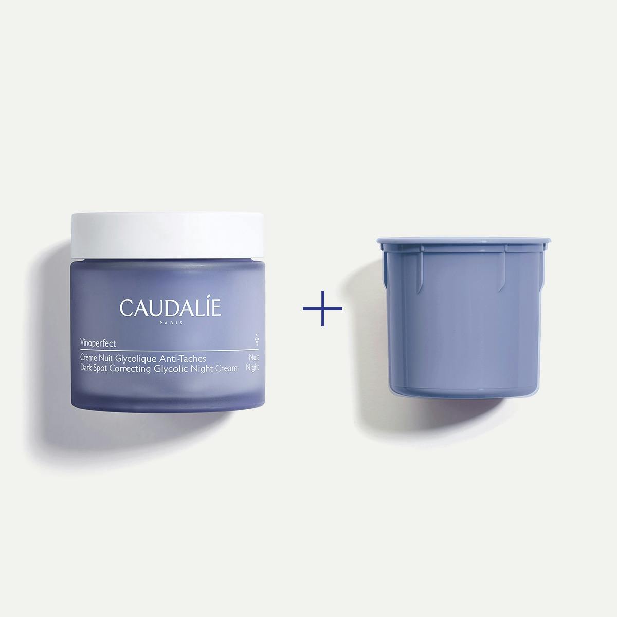 Duo Crème Nuit Glycolique Anti-Taches & sa recharge