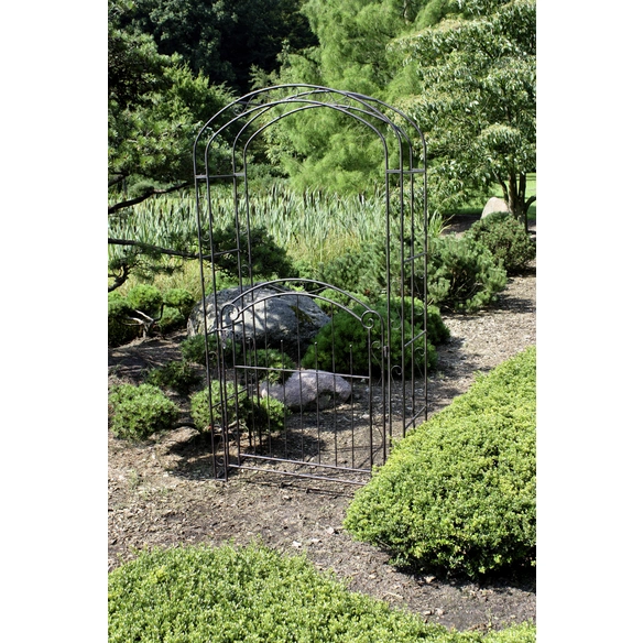 Deko-Pforte »MAYON«, B x T x H: 115 x 43 x 215 cm, Stahl, rostfarben
