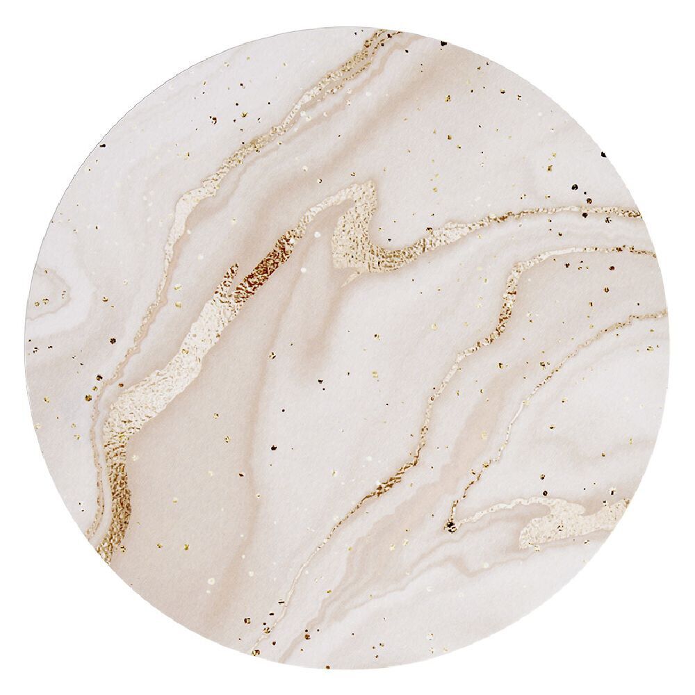 Set de table rond motif marbre rose ou bleu Ø38cm