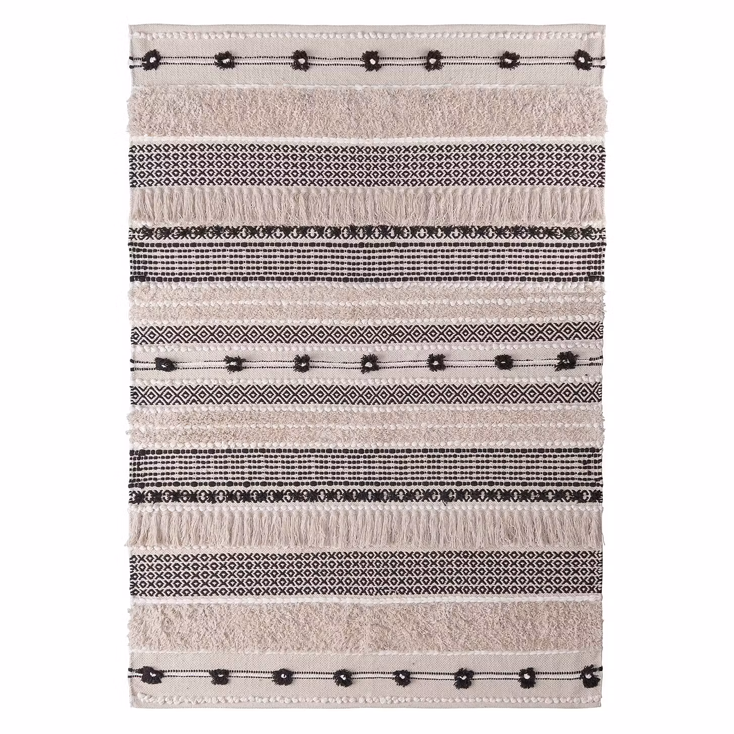 ALL NATURE Teppich Fransen