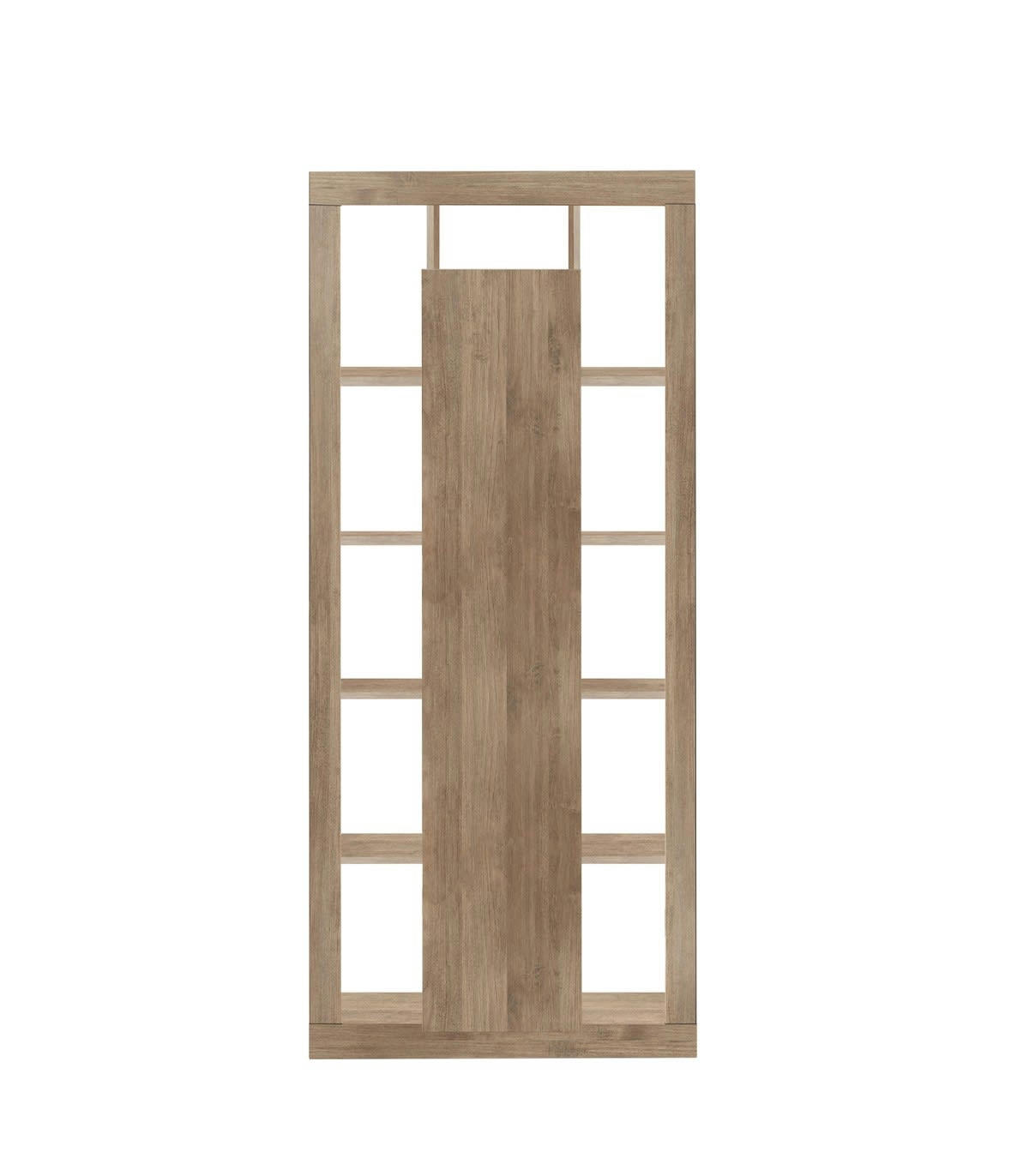 RIMINI - Bibliothèque 1 porte effet bois - H217 cm