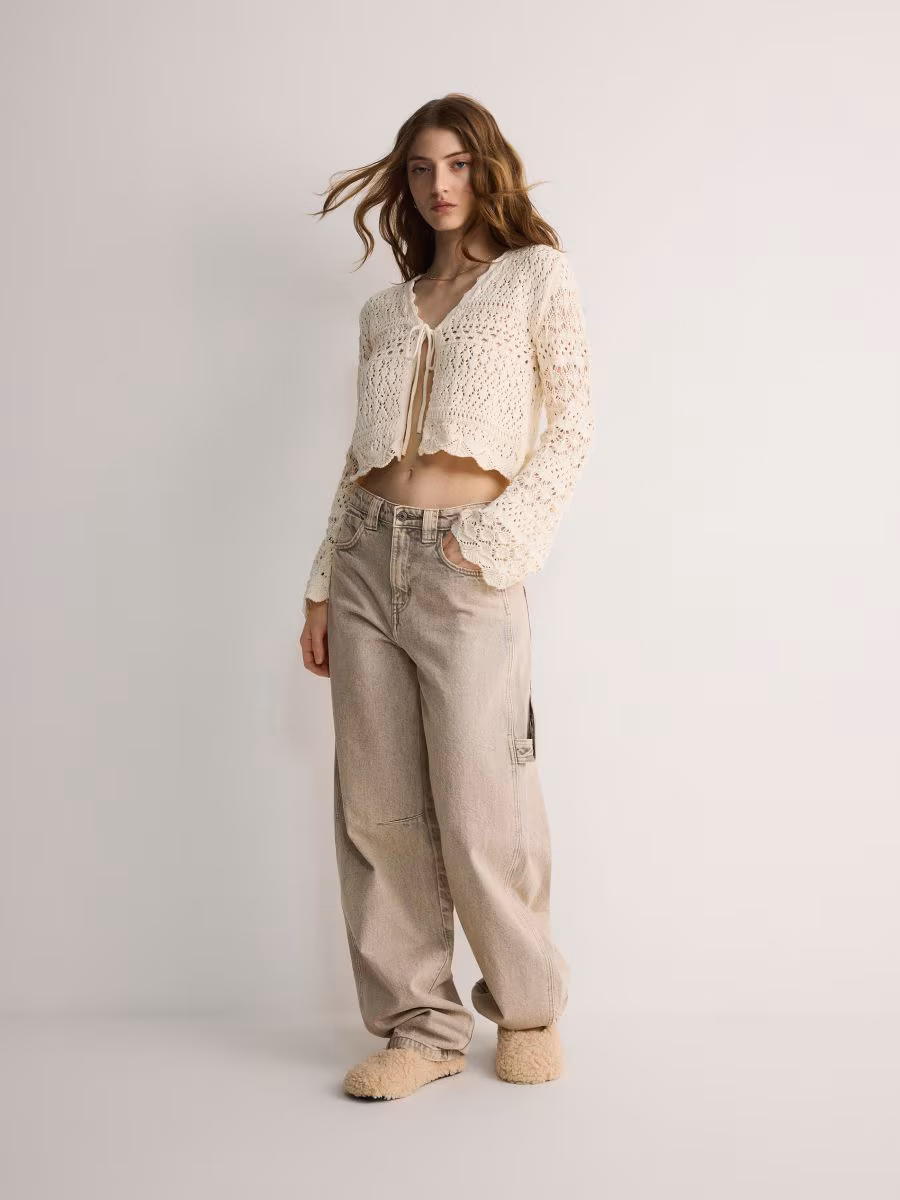 Openwork Cotton Rich Cardigan