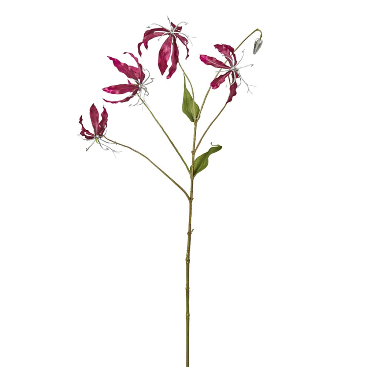 NOËL - Gloriosa artificielle violette en mousse H88