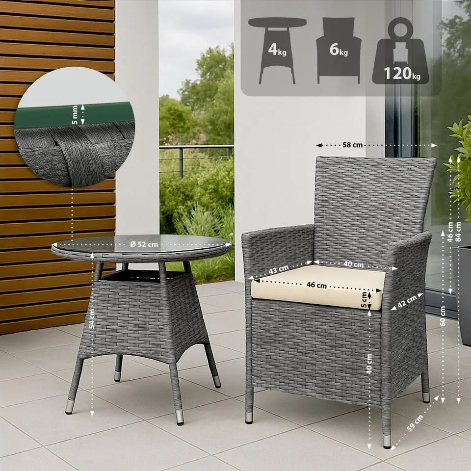 CLP zitgroep Fireda Kunststof - grijs gevlekt