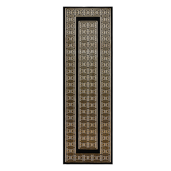 Dywan, chodnik ALLURE 1968 Grecki klucz, ramka - Strukturalny, 60x200 cm