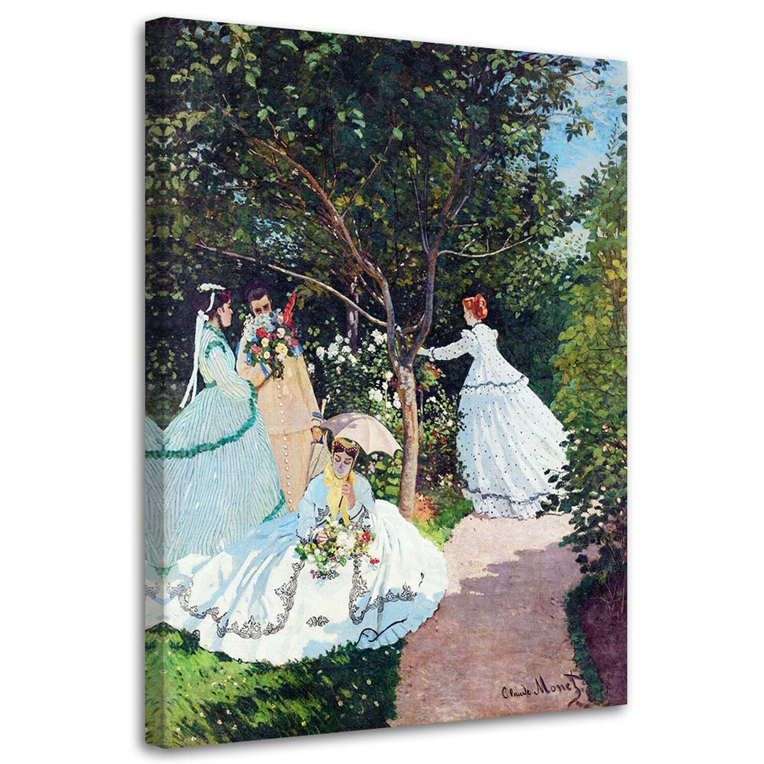 Feeby Obraz na płótnie Kobiety w ogrodzie C. Monet 40x60