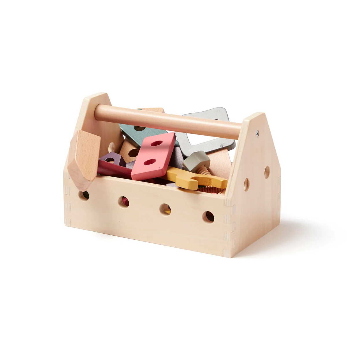 Kids Concept - Kid's Hub Werkzeugkiste mit Zubehör, bunt (21er-Set)