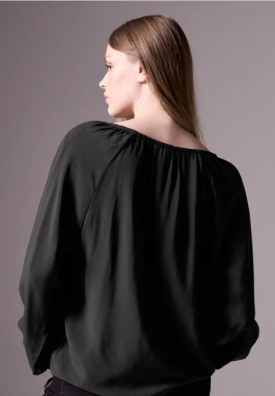Bluse mit Raffungen