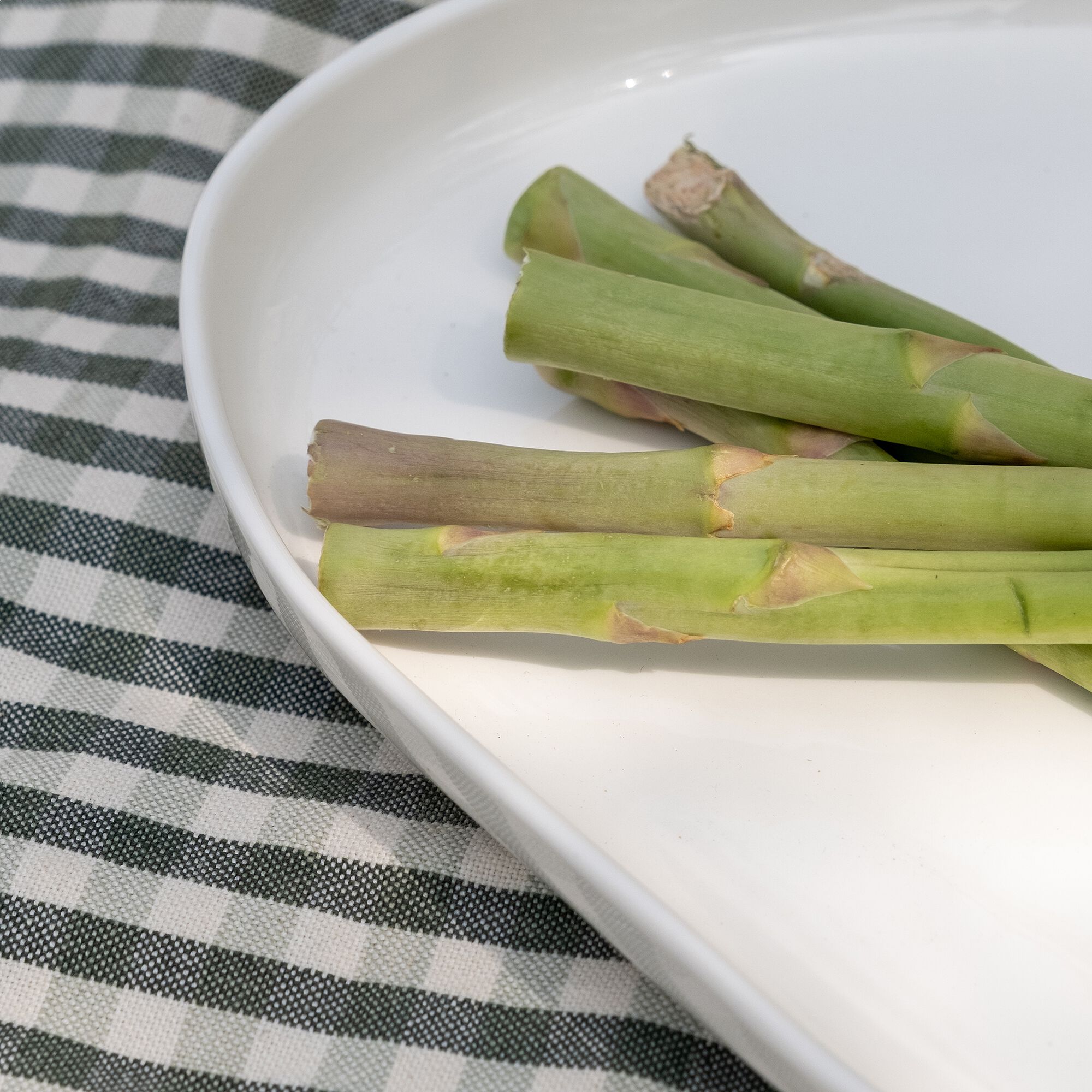 ORGANIC - Plat de présentation en porcelaine L37cm - blanc