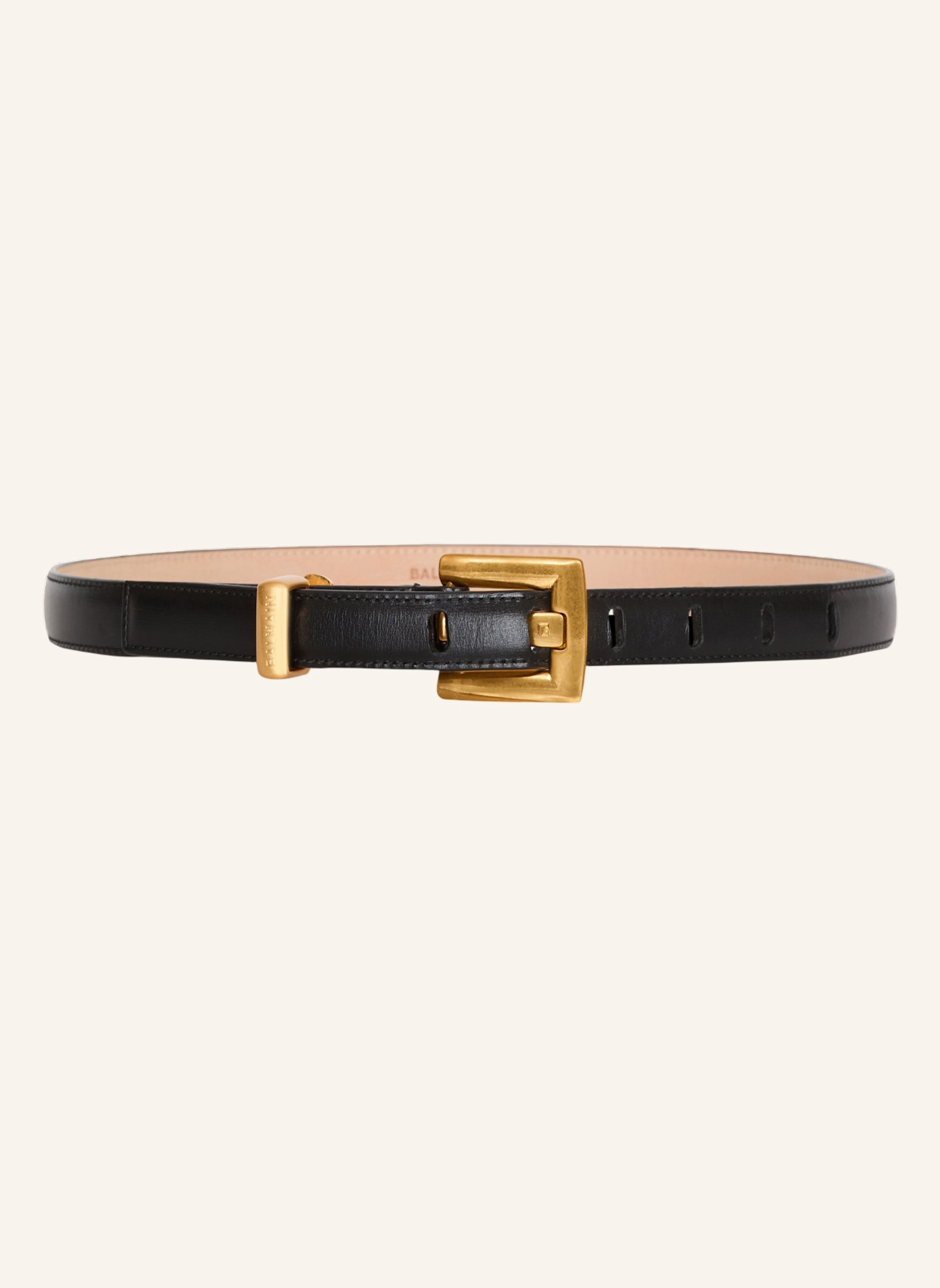 BALMAIN Anthem Gürtel aus Glattleder