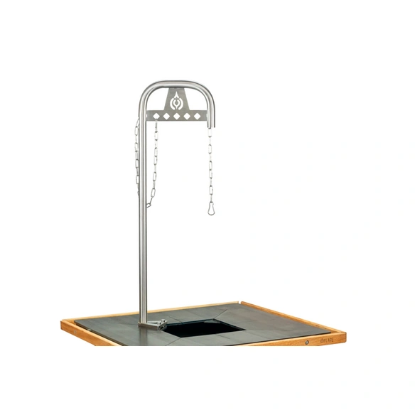 Grillgalgen, inkl. Kette & Haken, LxB: 100x32 cm, Edelstahl