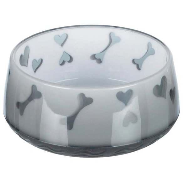 Futternapf Lovely Dog Kunststoff/Gummi farbig sortiert Ø 18 x 7,6 cm 0,9 l