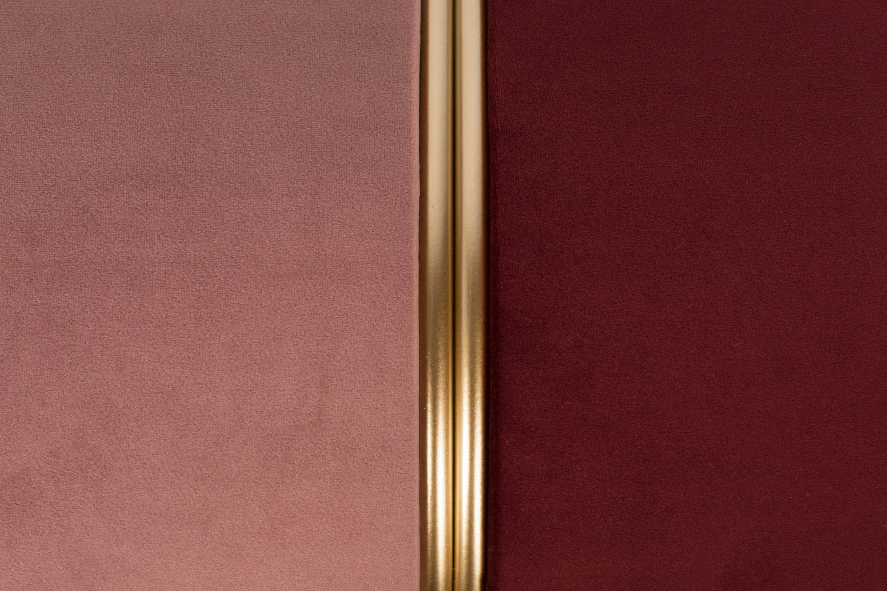 BUBBLY - Pouf en tissu rose