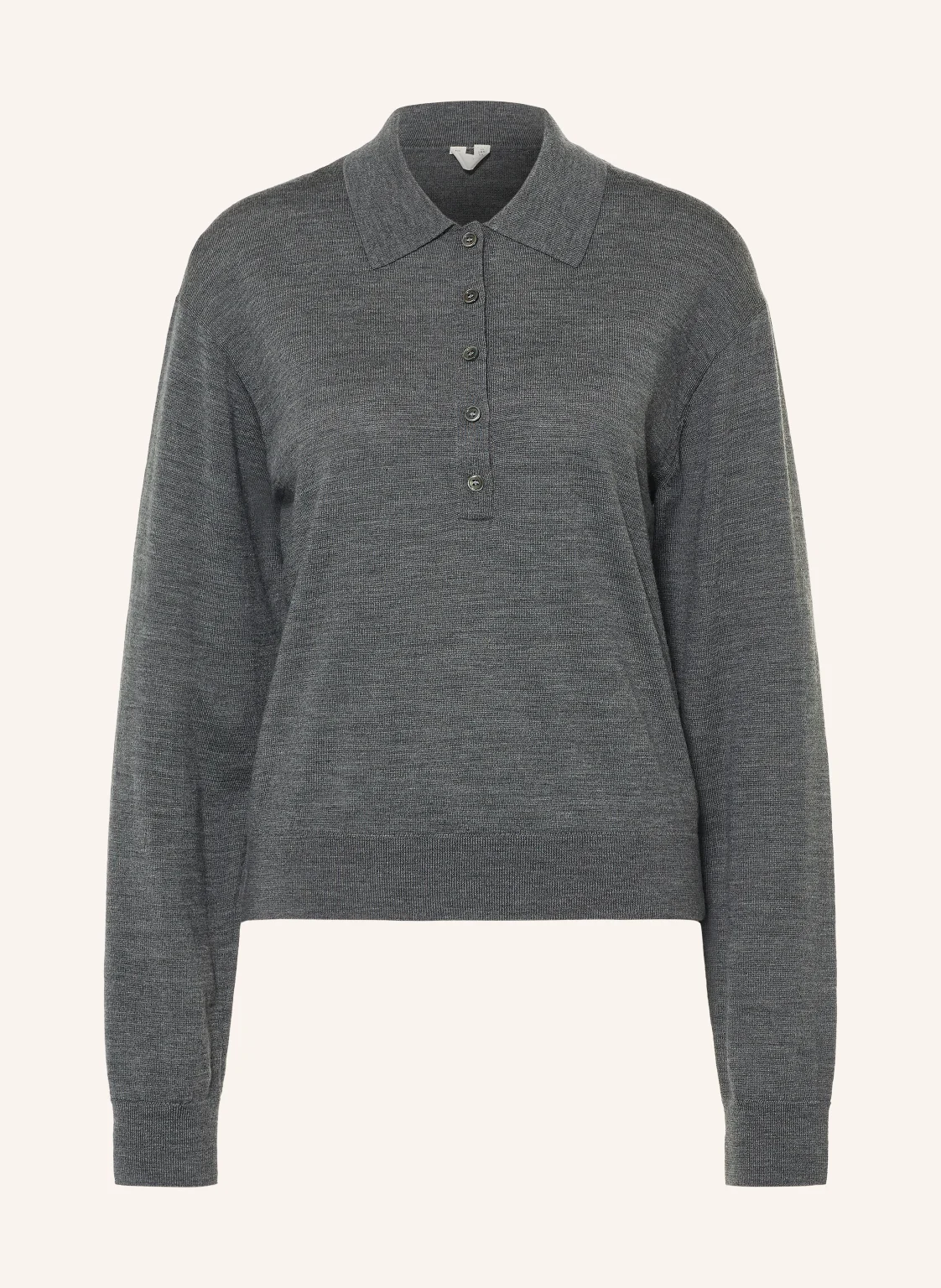 ARKET Strick-Poloshirt aus Merinowolle