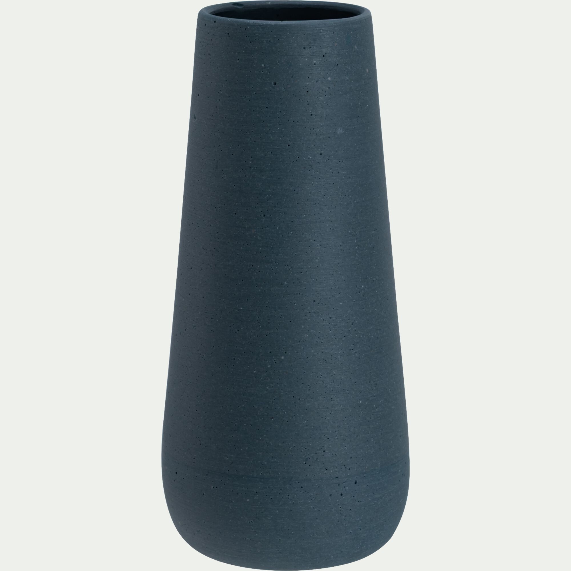 PERLI - Vase classique en polystone H27,5cm - bleu