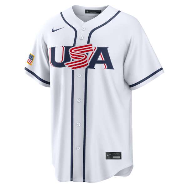 Men's USA Baseball Gunnar Henderson Nike White 2026 World Baseball Classic Home Stadium Jersey