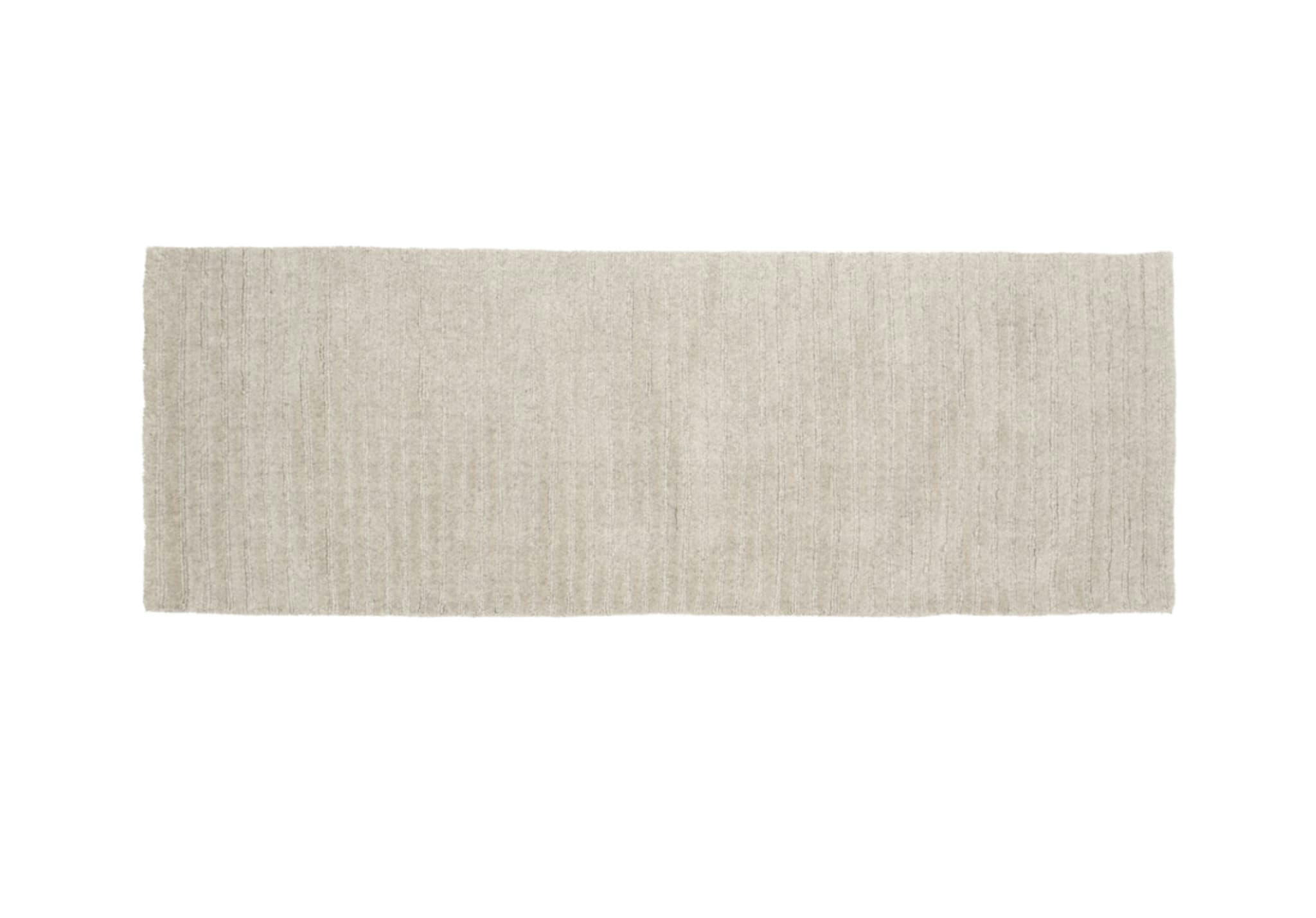 - Tapis en laine design scandinave Milton, gris clair – 70x200