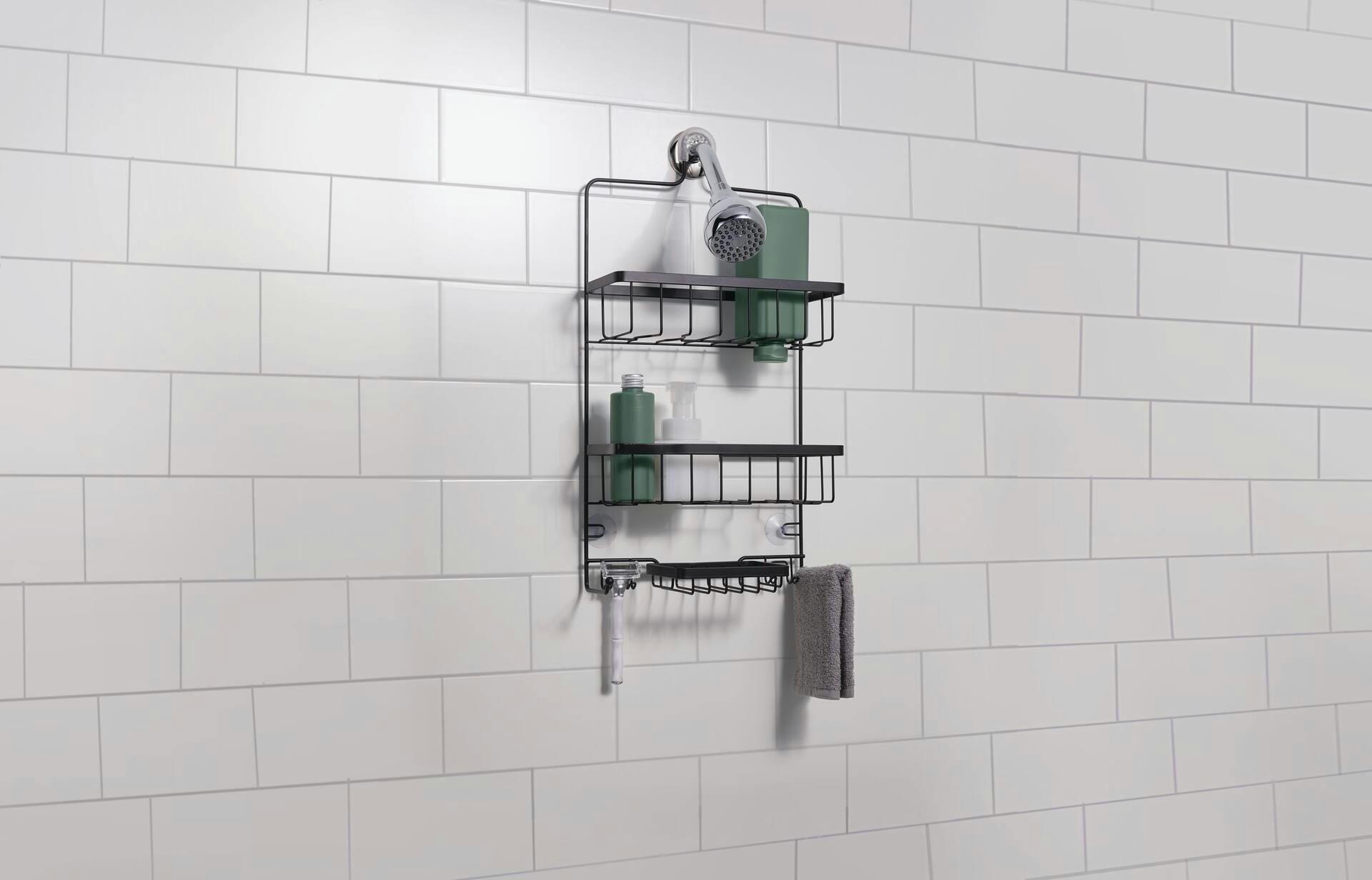 type A Wire Bath Caddy, Black