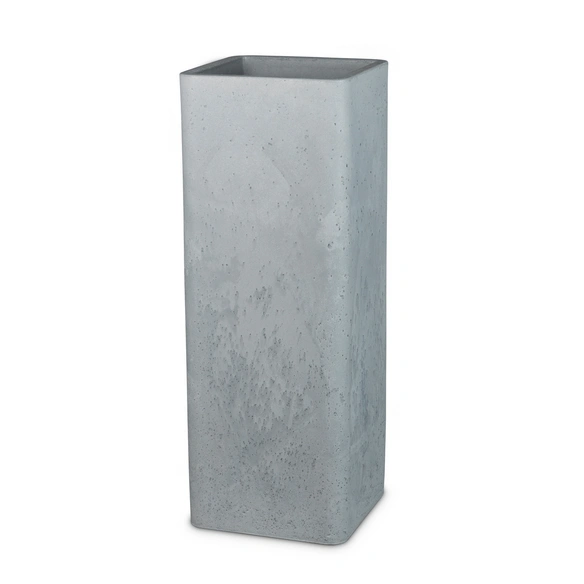 Pflanzgefäß »Quadro High«, 26 x 72,5 cm (BxH), Kunststoff, steingrau