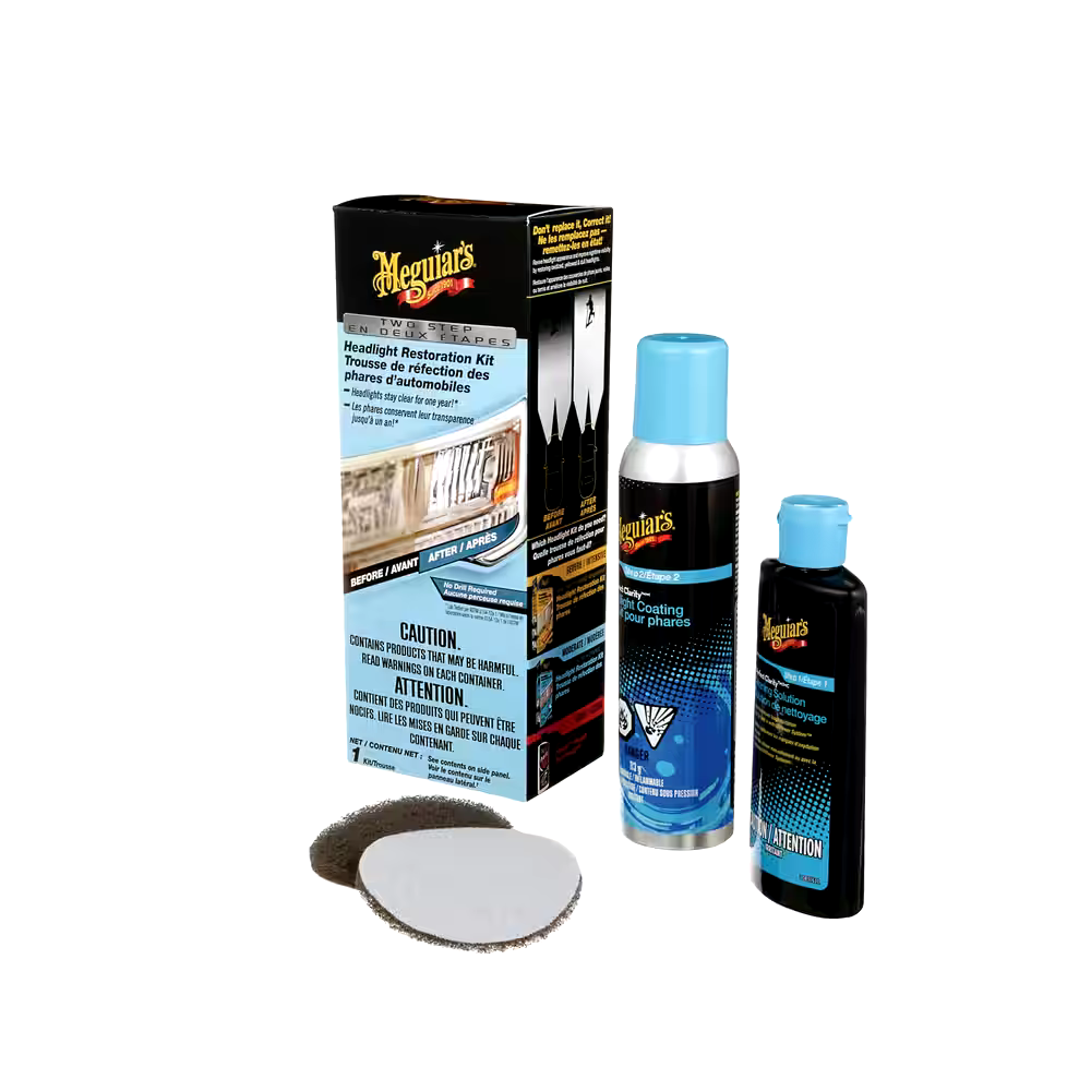 Meguiar's Two Step Headlight Restoration Kit, 4-pc